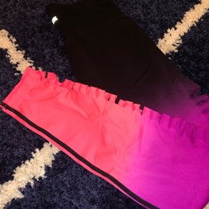 Ombré high waisted PINK leggings